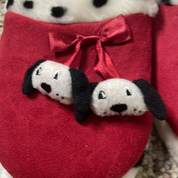 Red Dalmatian Slippers with Plush Accents. Size 9-10 NWT - Picture 2 of 6